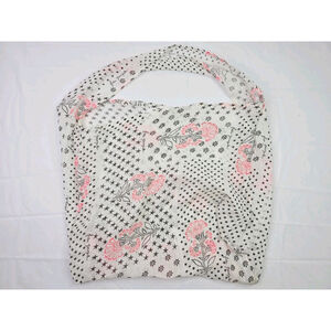 Free People Bohemian Lightweight Beige Pink Beach Bag Shopper Tote Book Bag